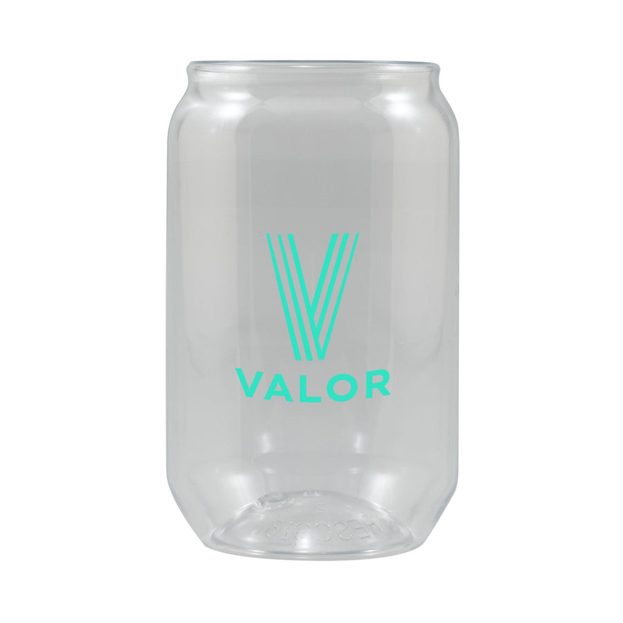 16 Oz. Clear Plastic Can Glass (Q952211)
