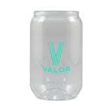 16 Oz. Clear Plastic Can Glass (Q952211)