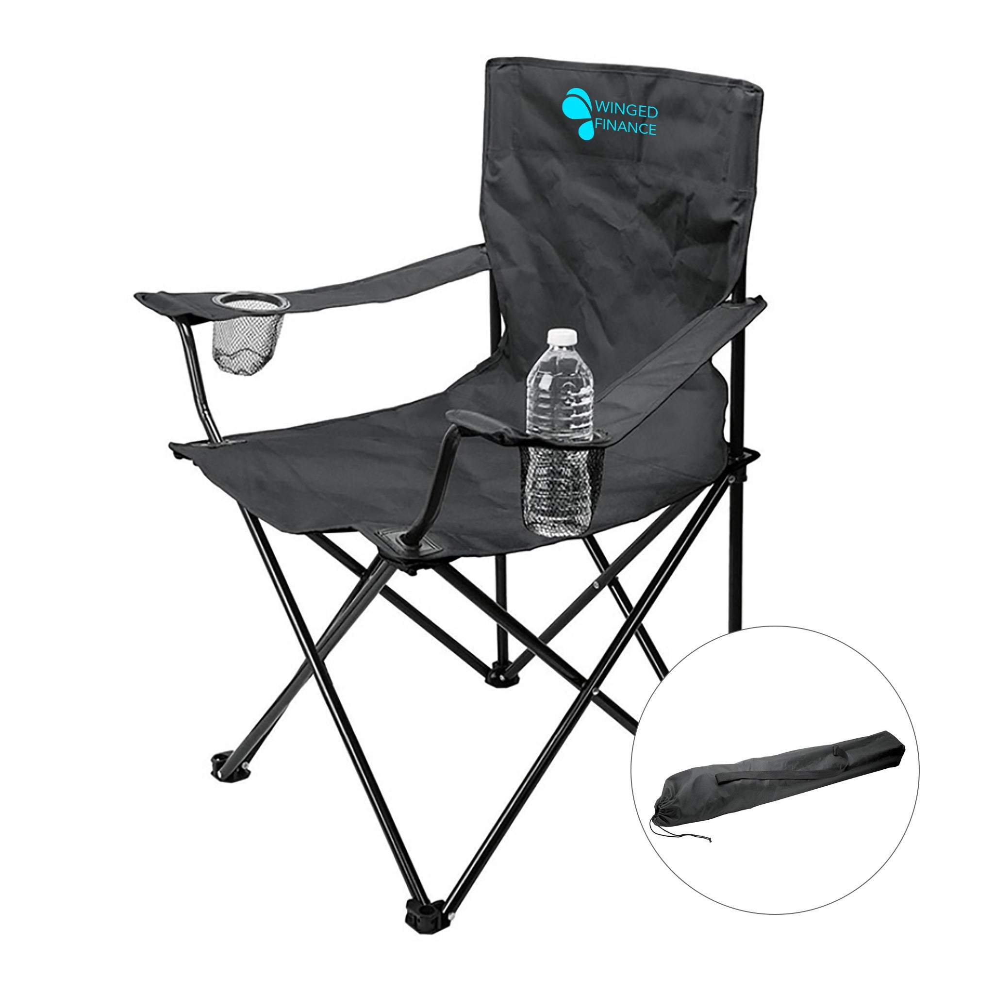 Folding Chair with Carrying Bag  Imprinted with Logo (Q952311)