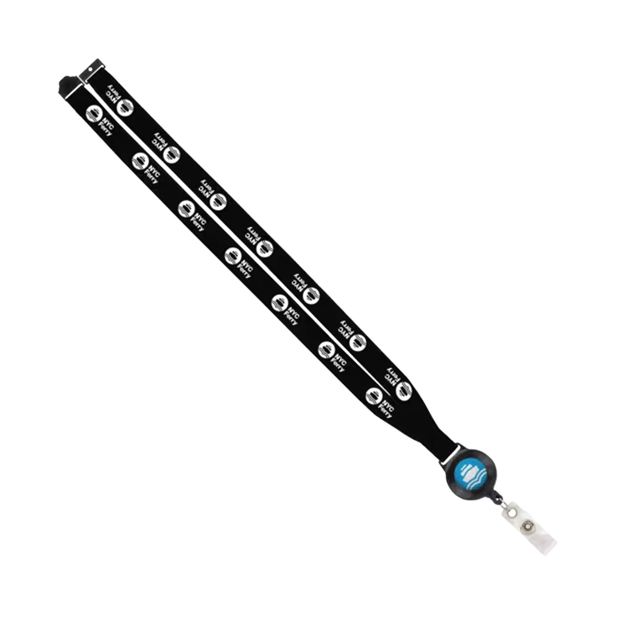 3/4 Inch Import Polyester Lanyard  Imprinted with Logo (Q952522)