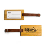 Rectangle Bamboo Luggage Tag (Q952532)
