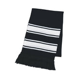 Two-Tone Knit Scarf With Fringe (Q952611)
