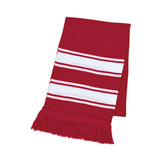 Two-Tone Knit Scarf With Fringe (Q952611)