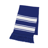 Two-Tone Knit Scarf With Fringe (Q952611)