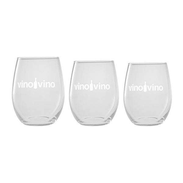 15 Oz. Trendsetter Stemless Wine Glass  Imprinted with Logo (Q953122)