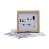 Magnetic Letter White Board With Wood Frame (Q953922)