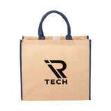 Large Jute Tote  Imprinted with Logo (Q954432)