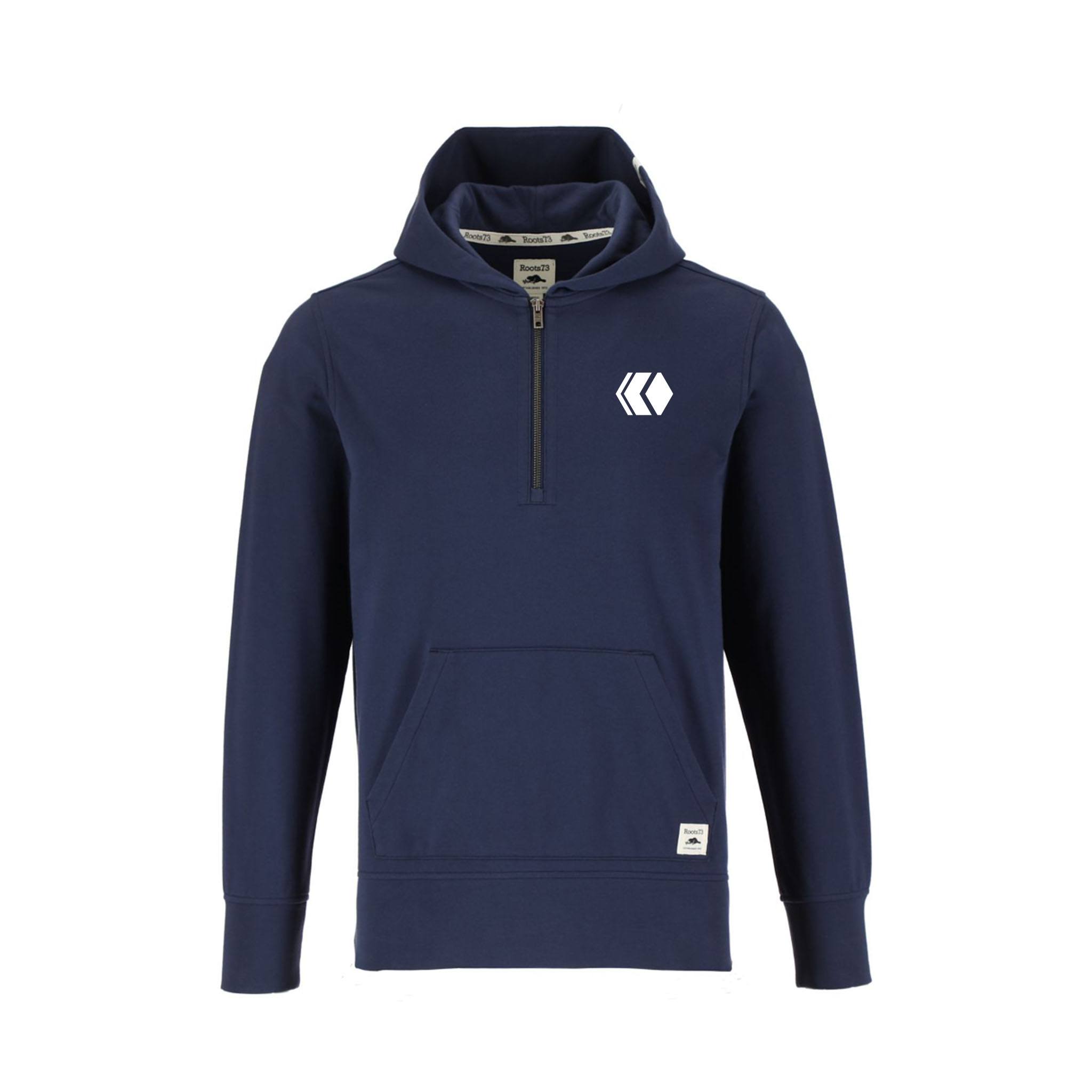 Unisex Roots73 CANMORE Eco French Terry Quarter Zip Hoodie  Imprinted with Logo (Q956922)
