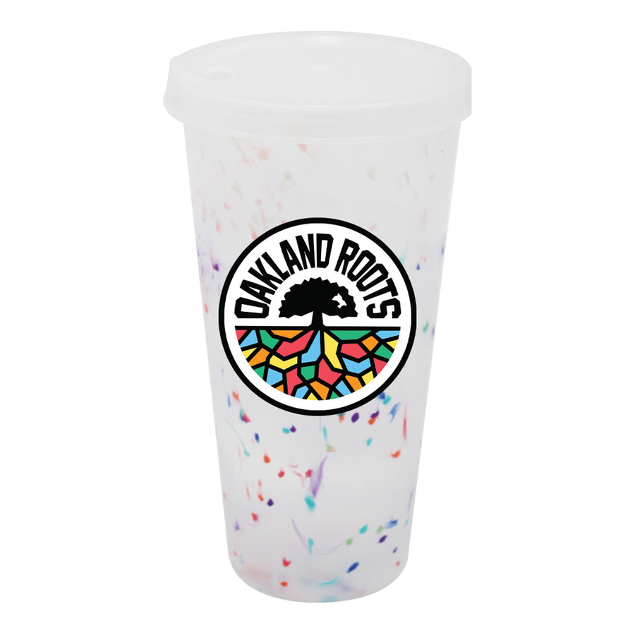 26 Oz. Mood™ Rainbow Confetti Tumbler - Full Color (Q957022)