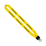 1" Cotton Lanyard with Plastic Clamshell & O-Ring (Q95714)