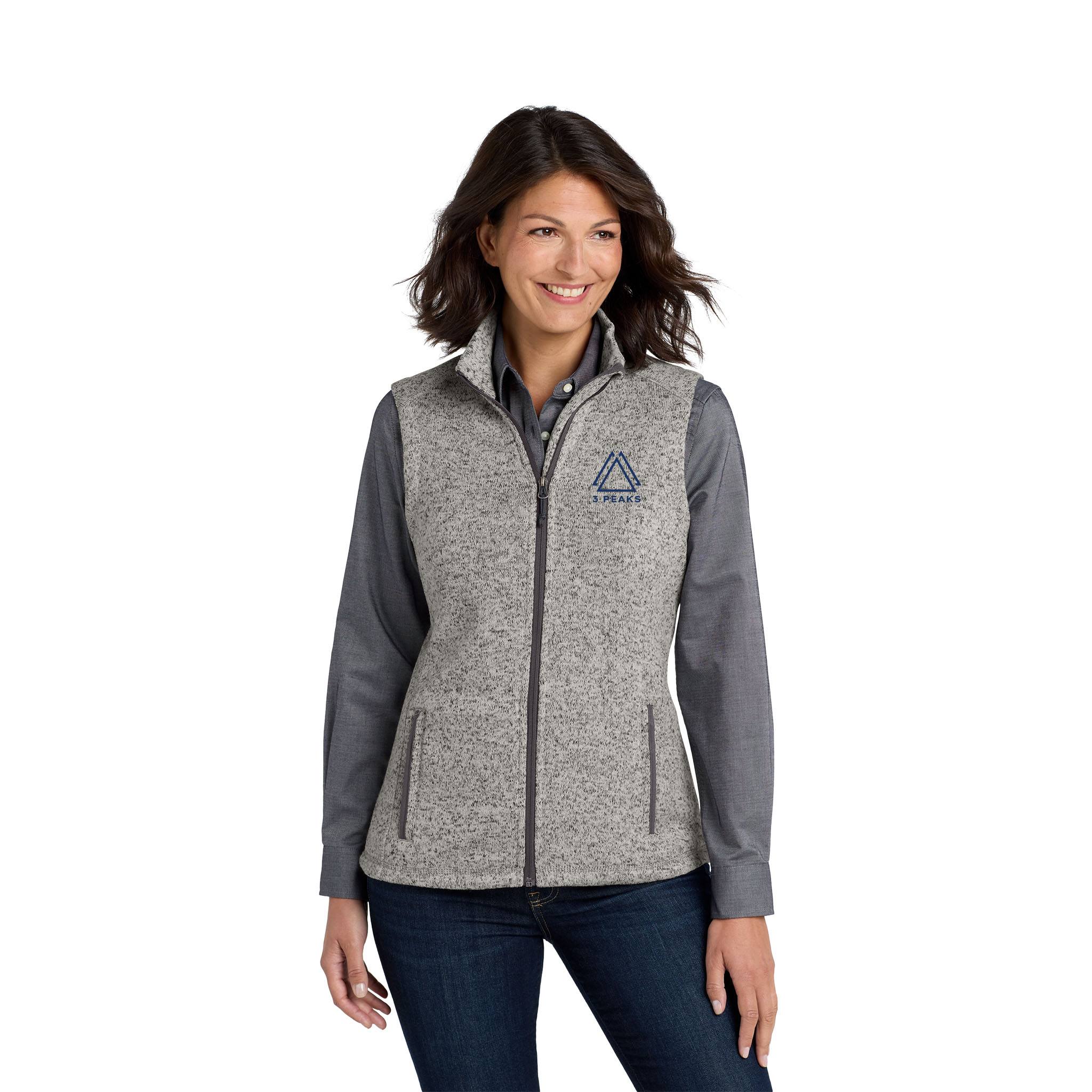 Port Authority ® Ladies Sweater Fleece Vest  Imprinted with Logo (Q958922)