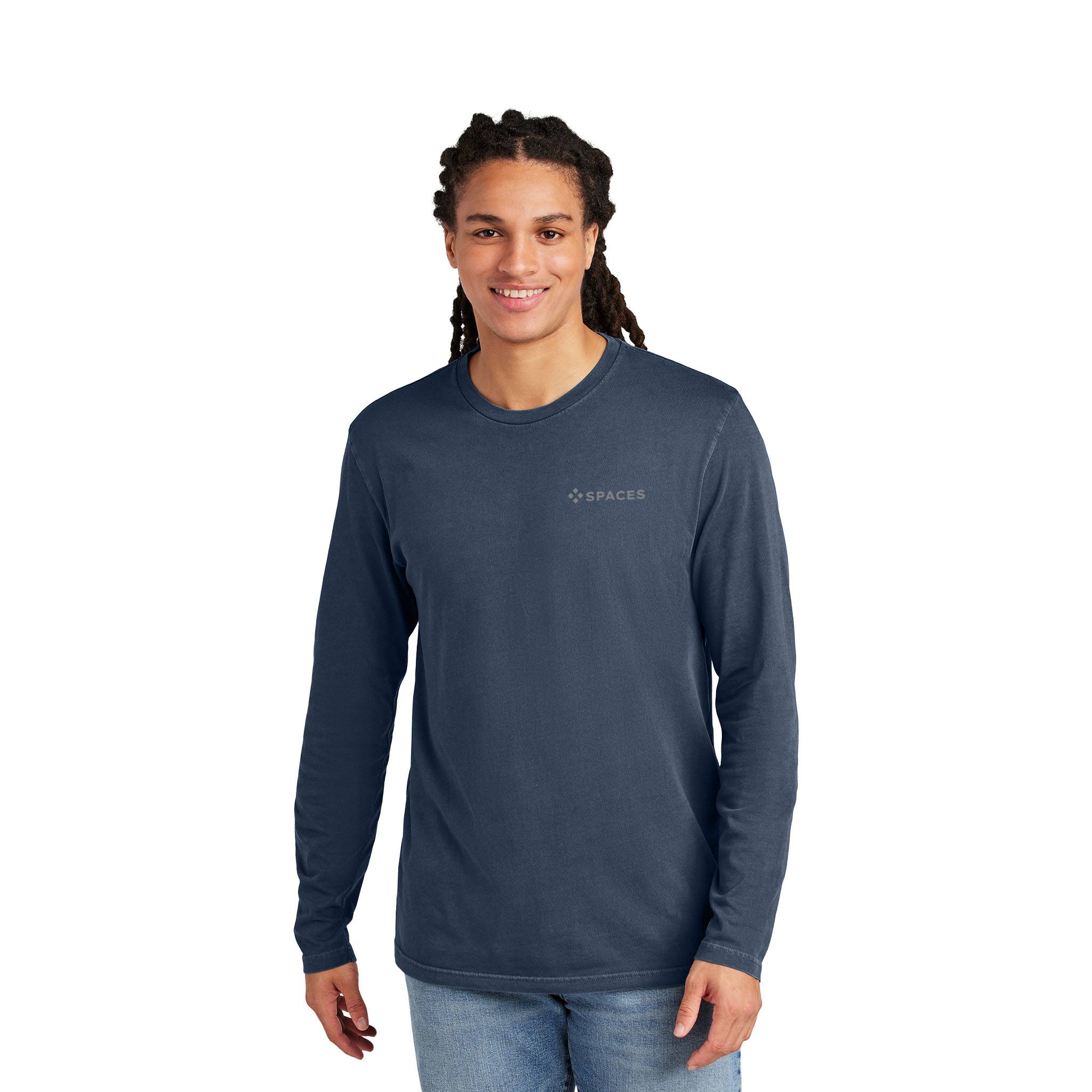 District Wash™ Long Sleeve Tee  Imprinted with Logo (Q959922)