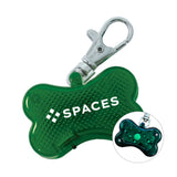 Bone Shaped Reflector Pet Tag With Strobe  Imprinted with Logo (Q960332)