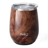 14 Oz. Swig Stemless Wine Cup - Black Walnut (Q960522)