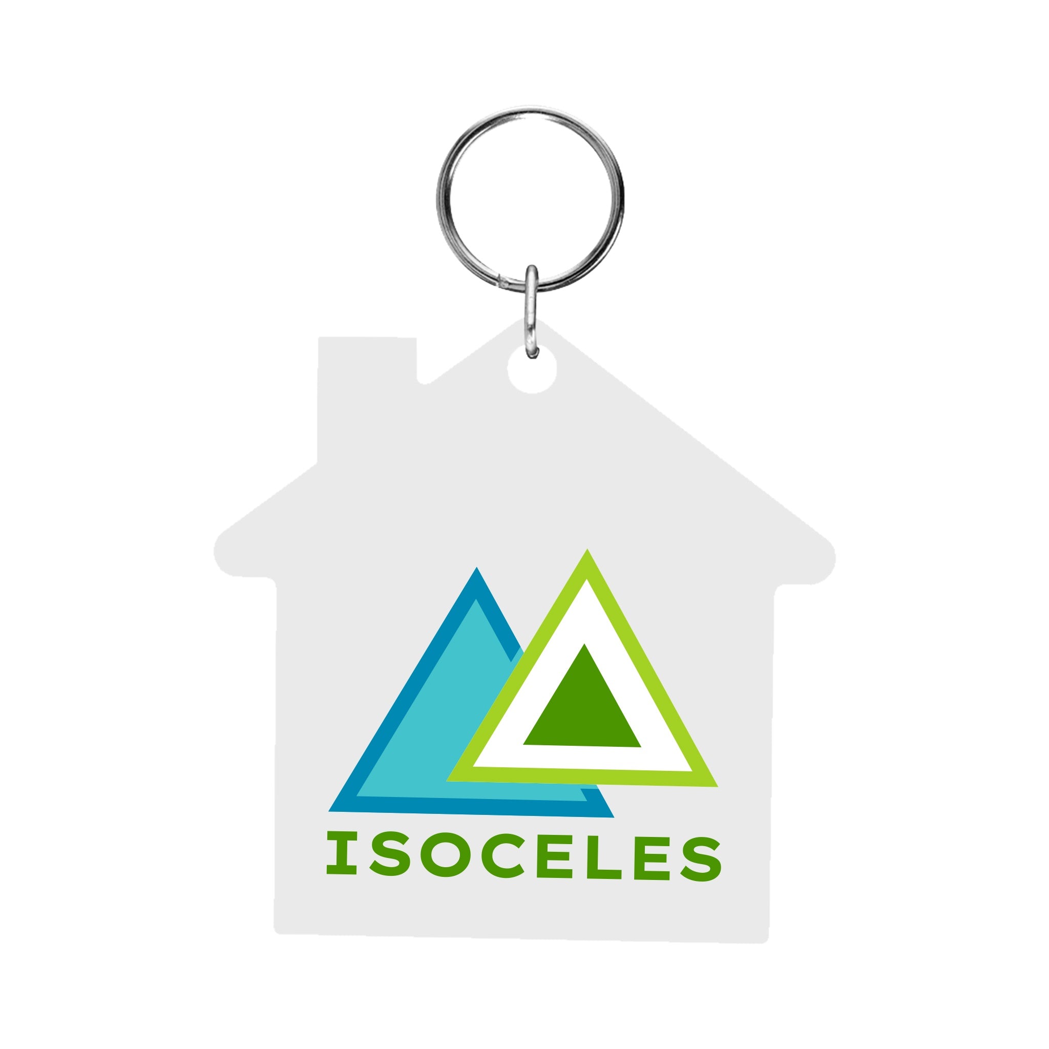 Acrylic Key Tag - Custom Shape 2 Inch  Imprinted with Logo (Q961122)