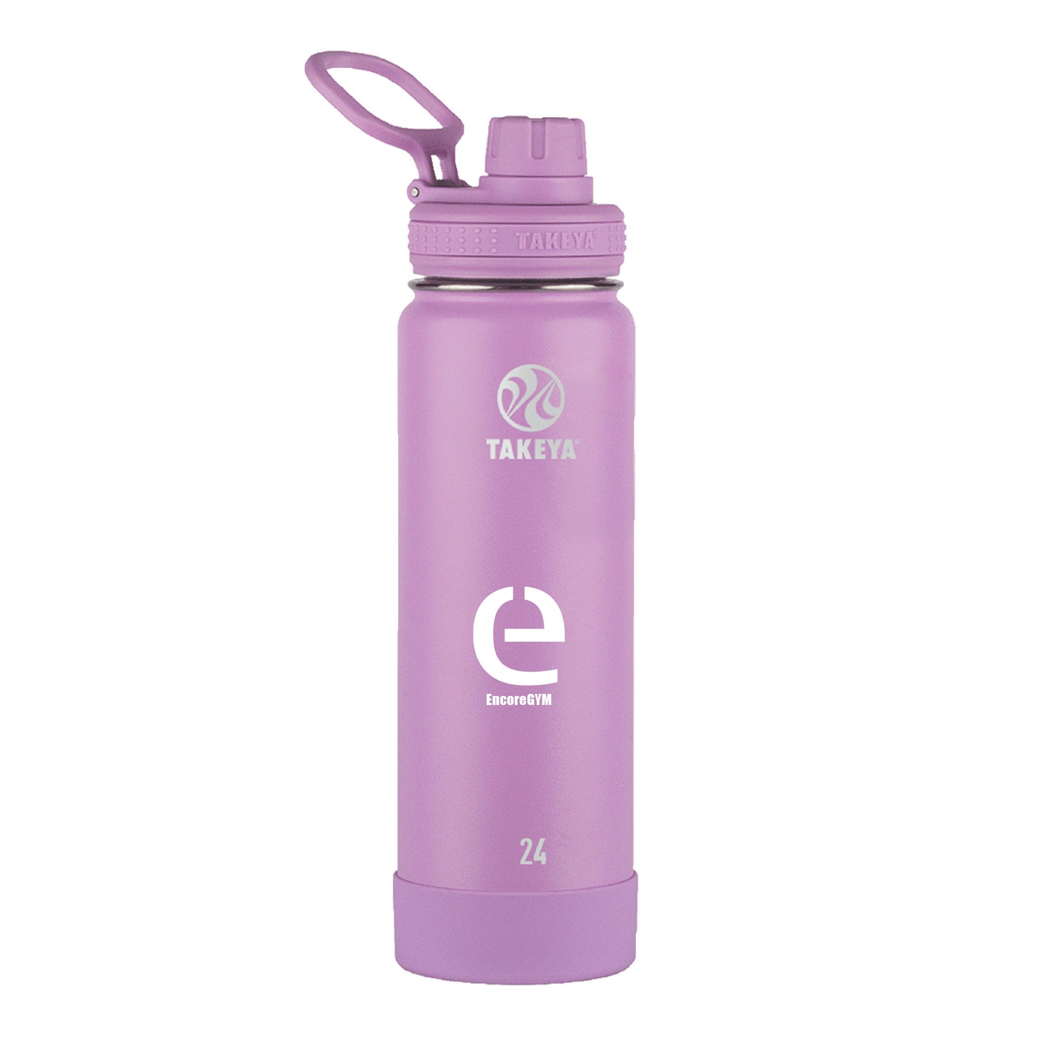 24 Oz. Takeya Actives Spout Lid Bottle - Lilac  Imprinted with Logo (Q961622)