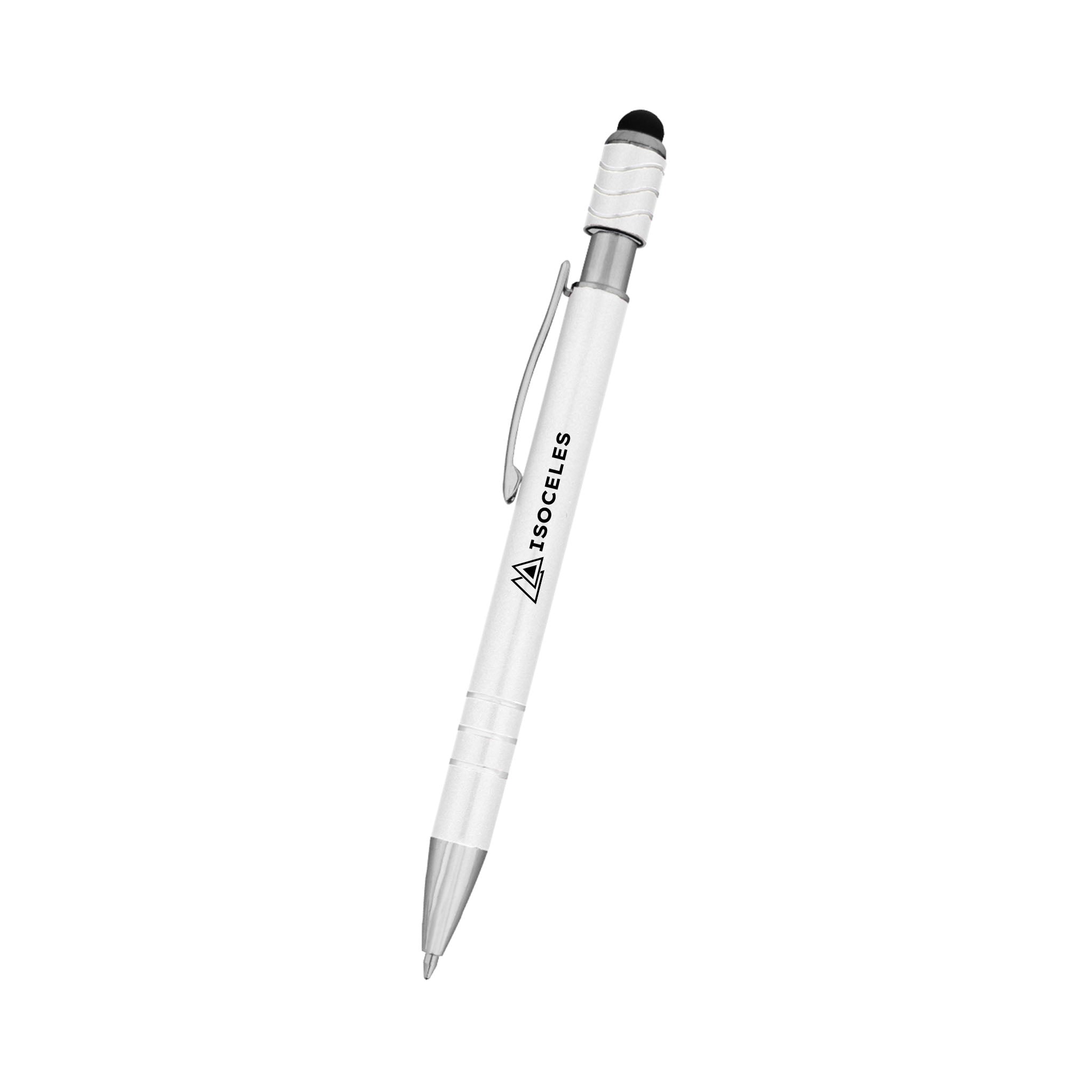 Spin Top Pen With Stylus  Imprinted with Logo (Q961822)