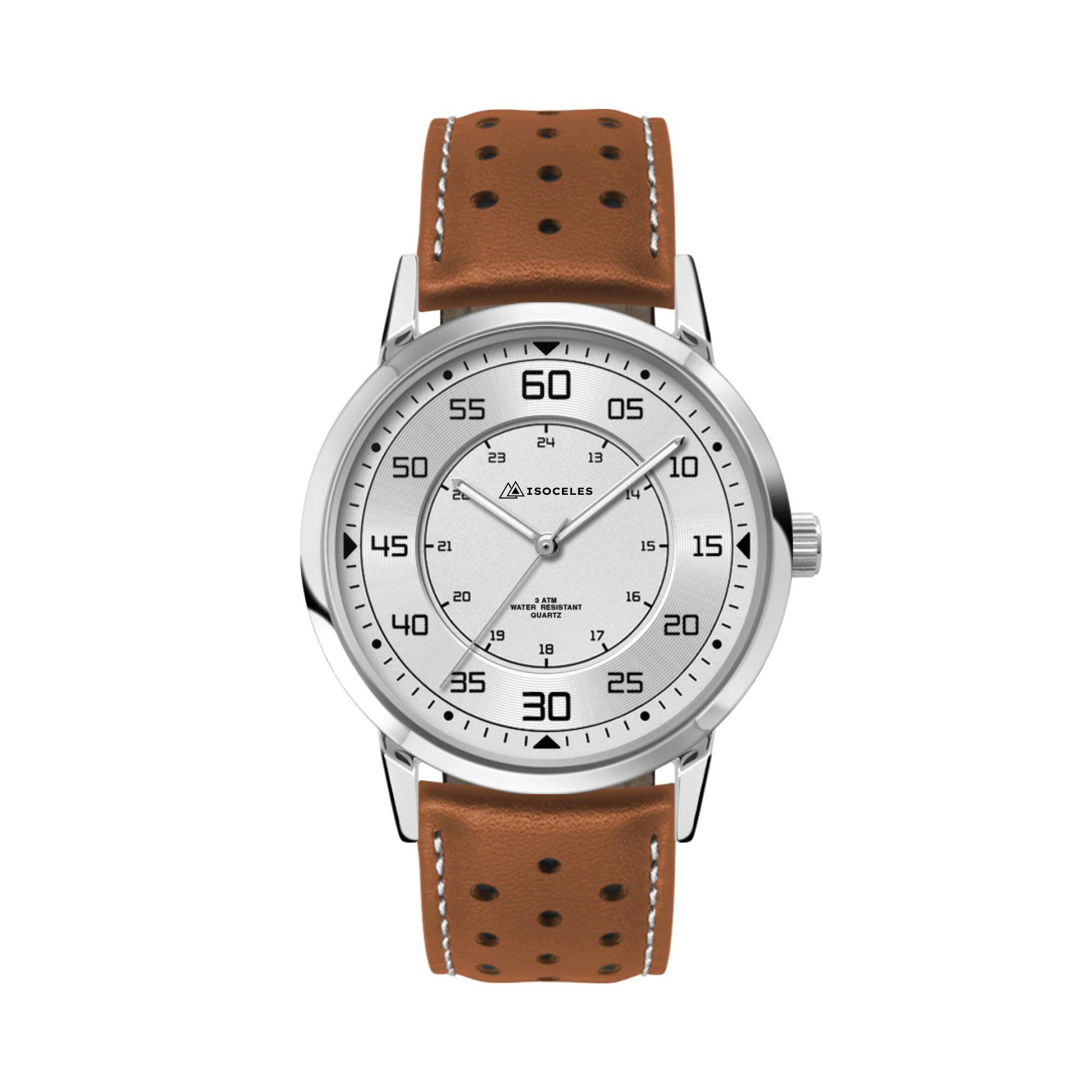 46mm Unisex Watch - White Dial  Imprinted with Logo (Q963222)