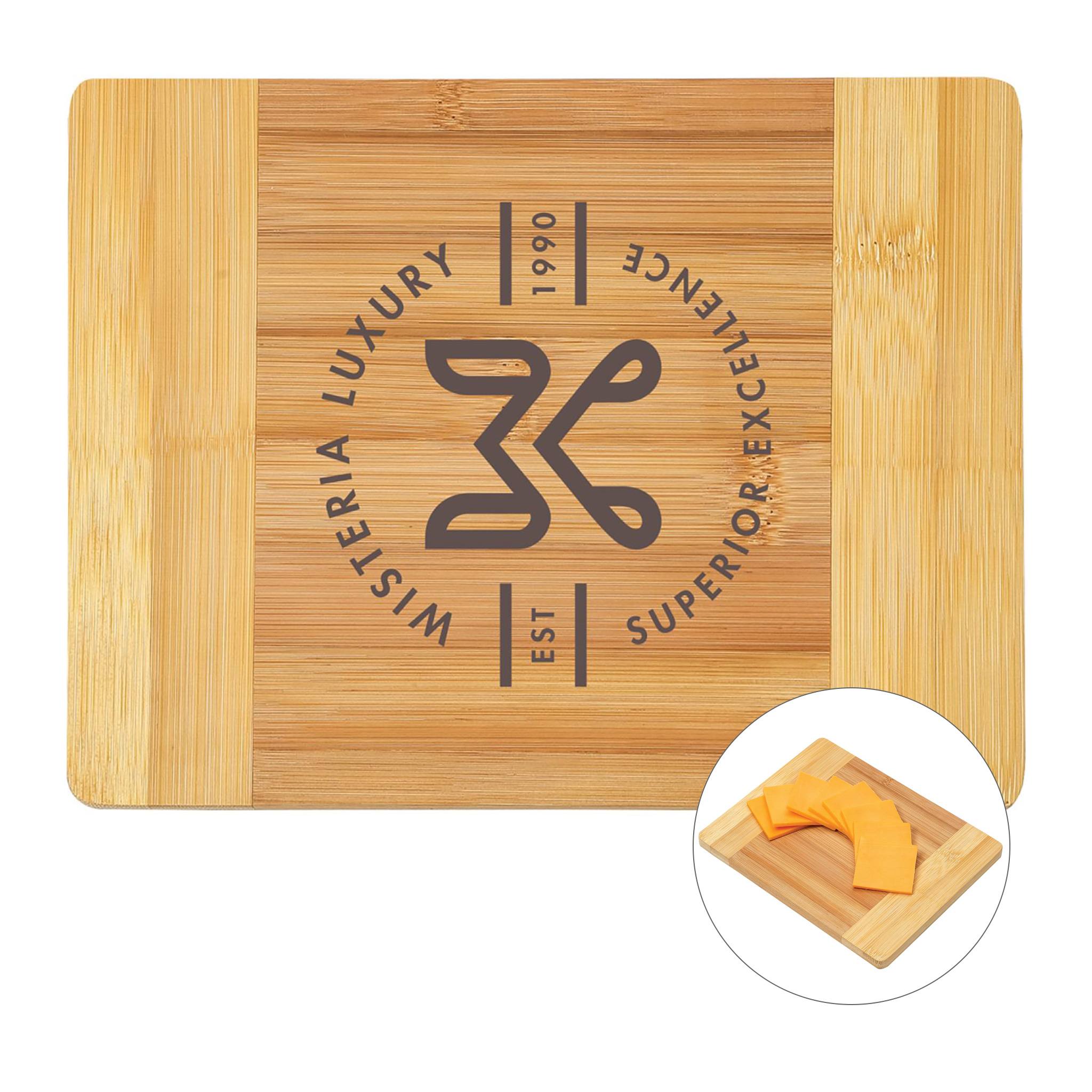 Bamboo Cutting Board  Imprinted with Logo (Q964422)