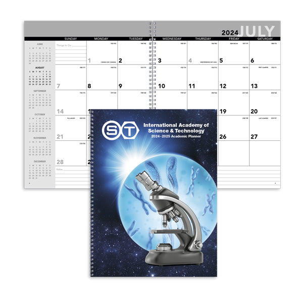 Academic Year Desk Planner With Custom Cover  Imprinted with Logo (Q174722)