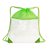 The Clear Vinyl-Mesh Drawstring Backpack (Q966422)