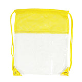 The Clear Vinyl-Mesh Drawstring Backpack (Q966422)