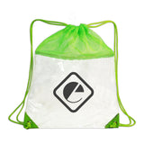 The Clear Vinyl-Mesh Drawstring Backpack (Q966422)