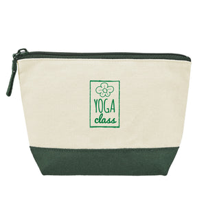 Canvas Zippered Pouch - Green (Q966532)