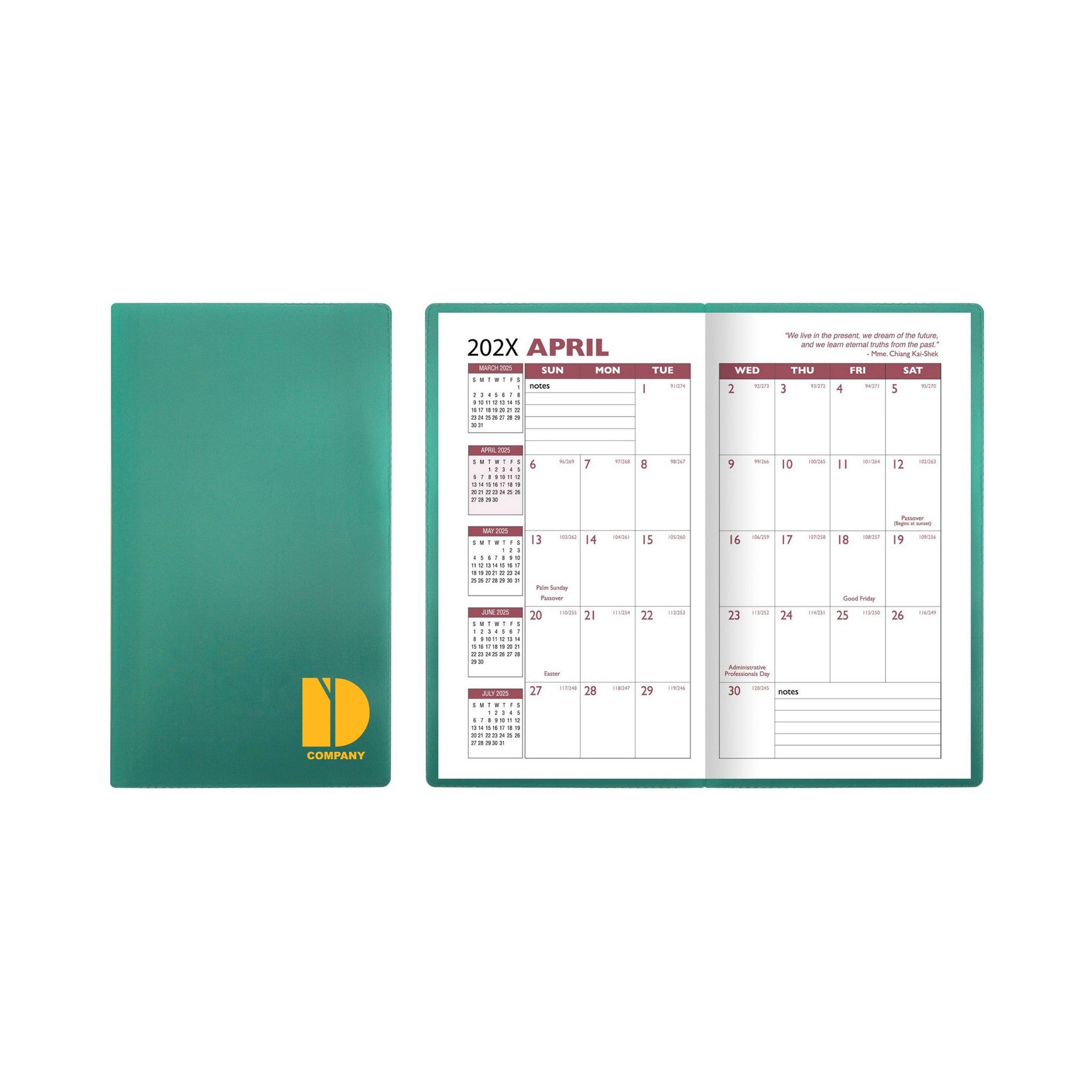 Translucent Academic Monthly Pocket Planner  Imprinted with Logo (Q968222)