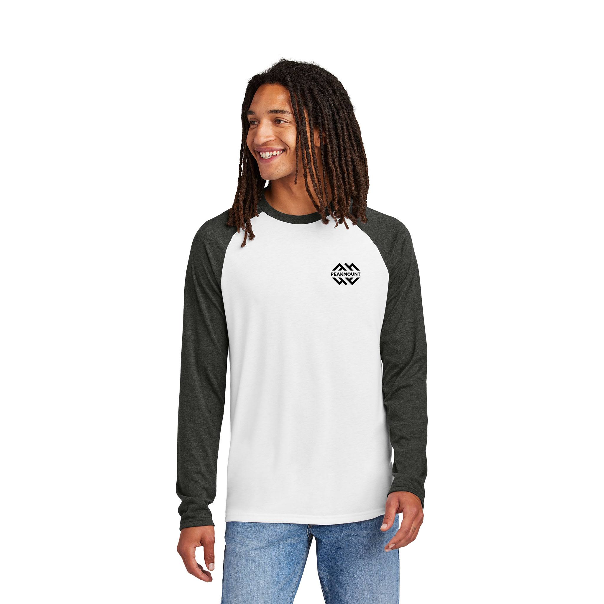 Allmade® Unisex Tri-Blend Long Sleeve Colorblock Raglan  Imprinted with Logo (Q969922)