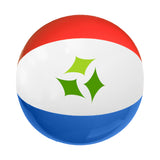 12 Inch Red-White-Blue Beach Ball  Imprinted with Logo (Q971432)