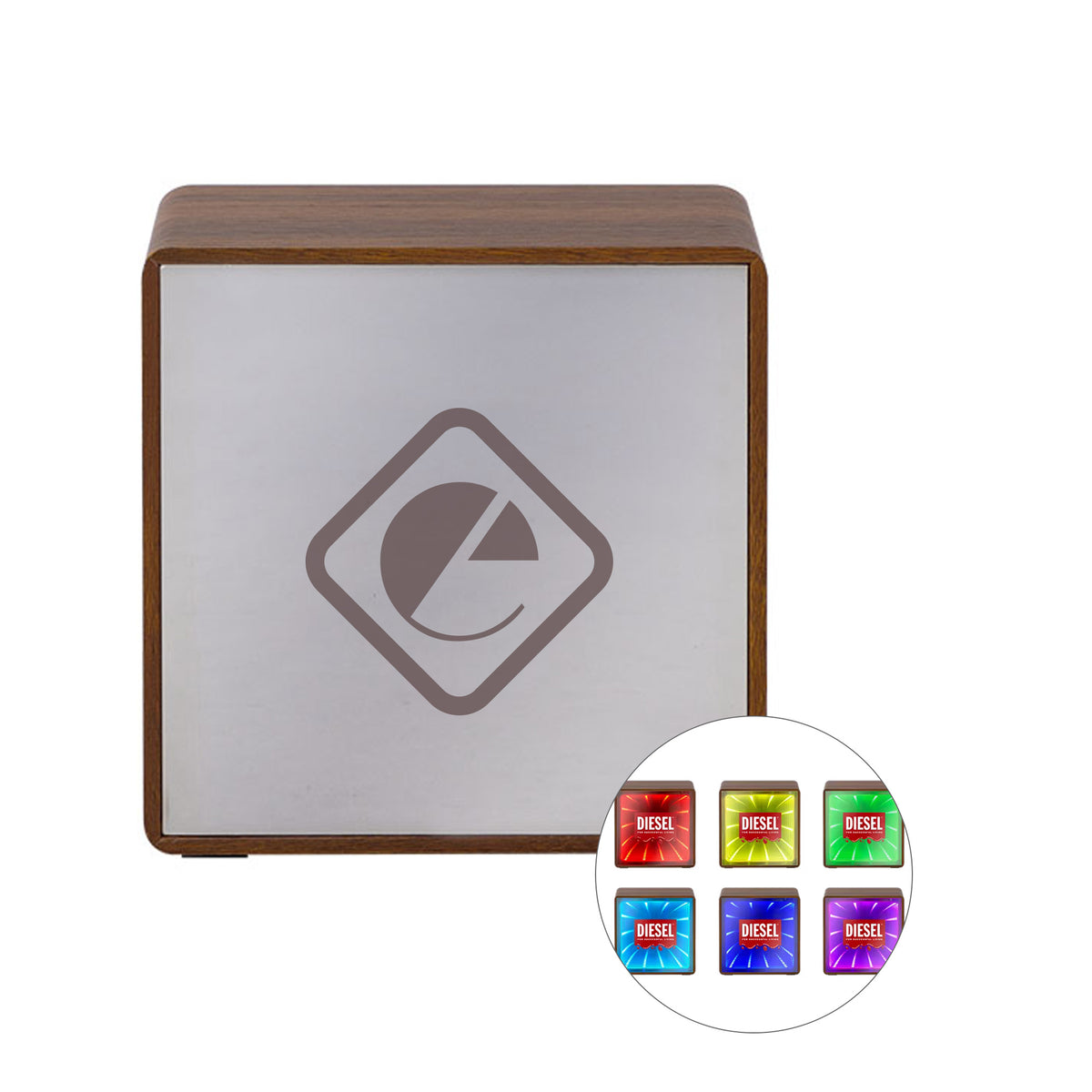 Orbit Wood Grain Mirror Light-Up Speaker (Q973922)