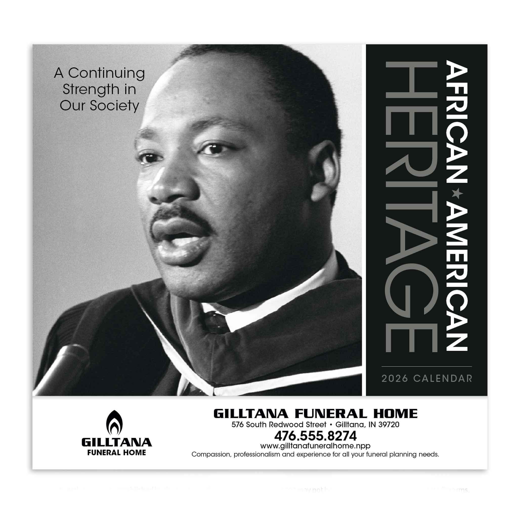 African-American Heritage: Dr. M Luther King  Jr. Calendar (Q974722)