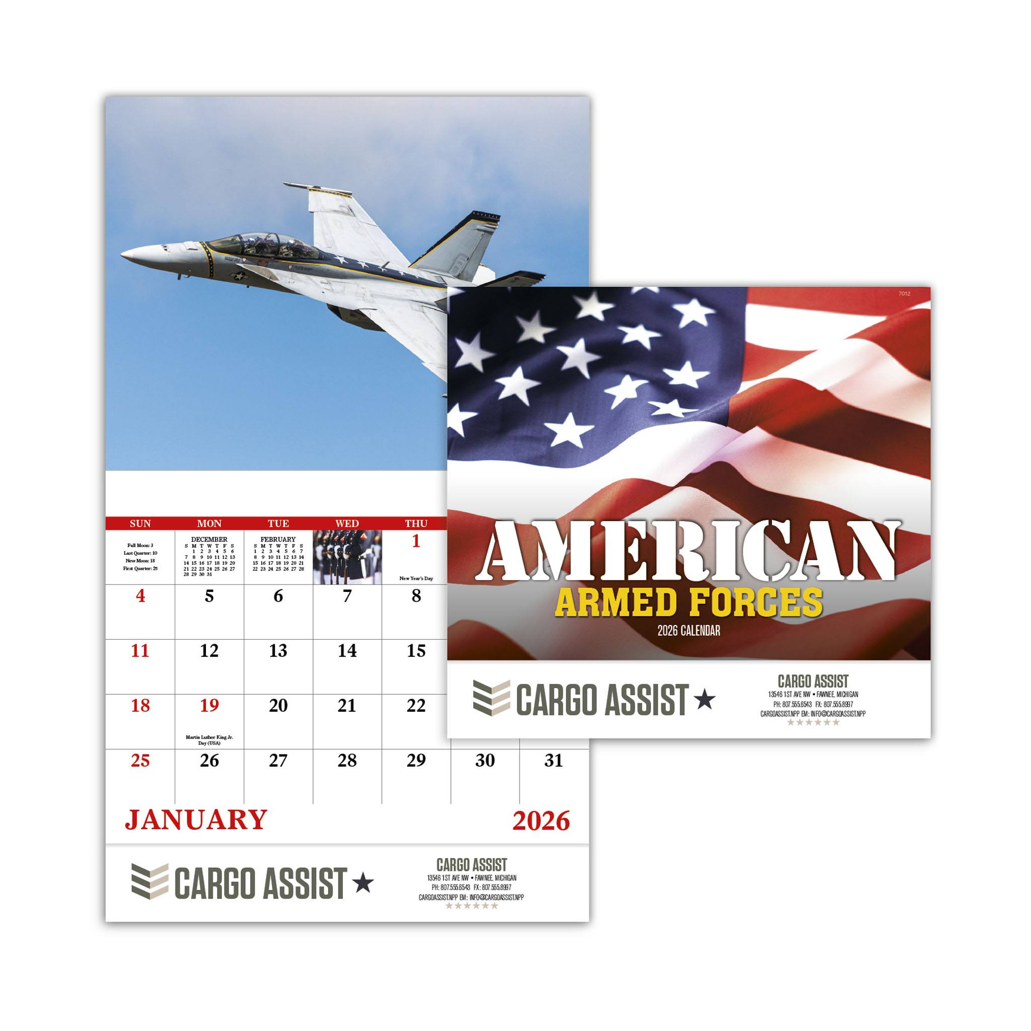 American Armed Forces - Stapled Calendar (Q975722)