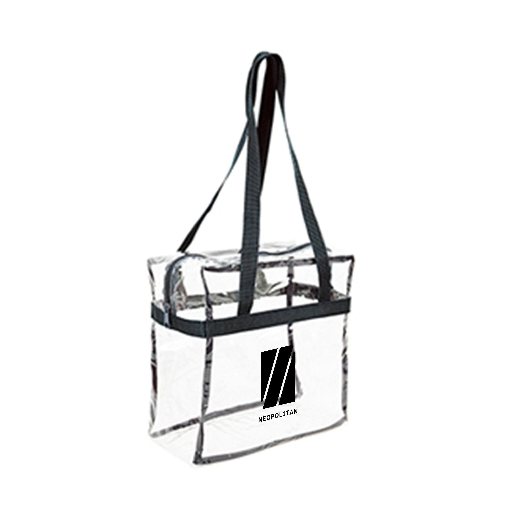 12 x 12 x 6 Inch Clear Zipper Tote With Handles (Q976422)