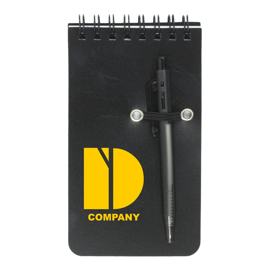 Monterey Pocket Sized Spiral Jotter Notepad With Pen (Q977532)