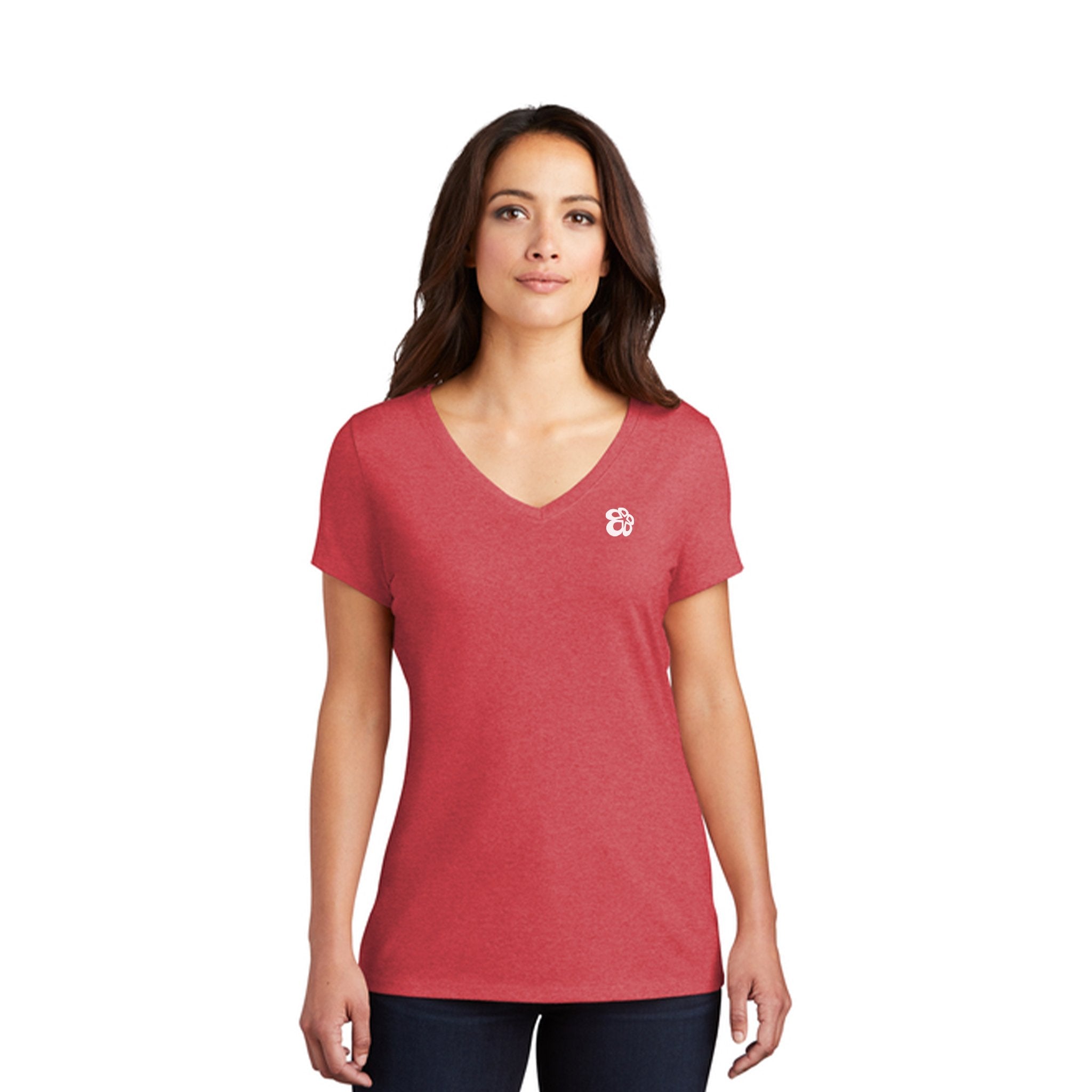 District ® Women’s Perfect Tri ® V-Neck Tee  Imprinted with Logo (Q977922)