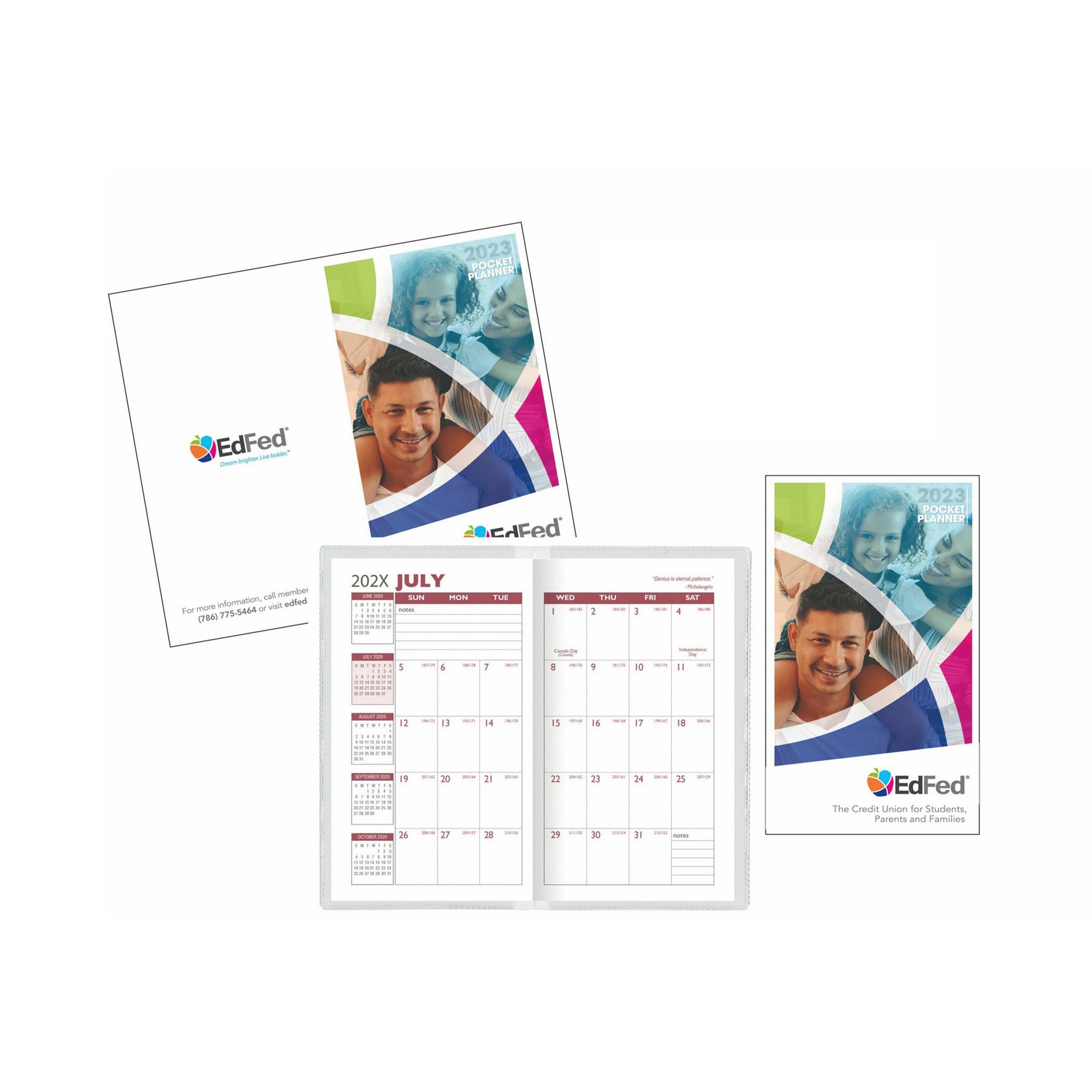 Academic Full Color Digital Pocket Planner  Imprinted with Logo (Q978222)