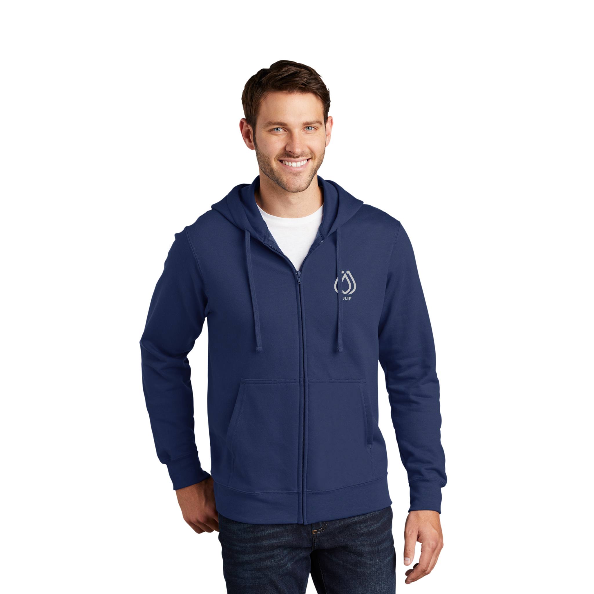 Port & Company® Fan Favorite™ Fleece Full-Zip Hooded Sweatshirt  Imprinted with Logo (Q979122)