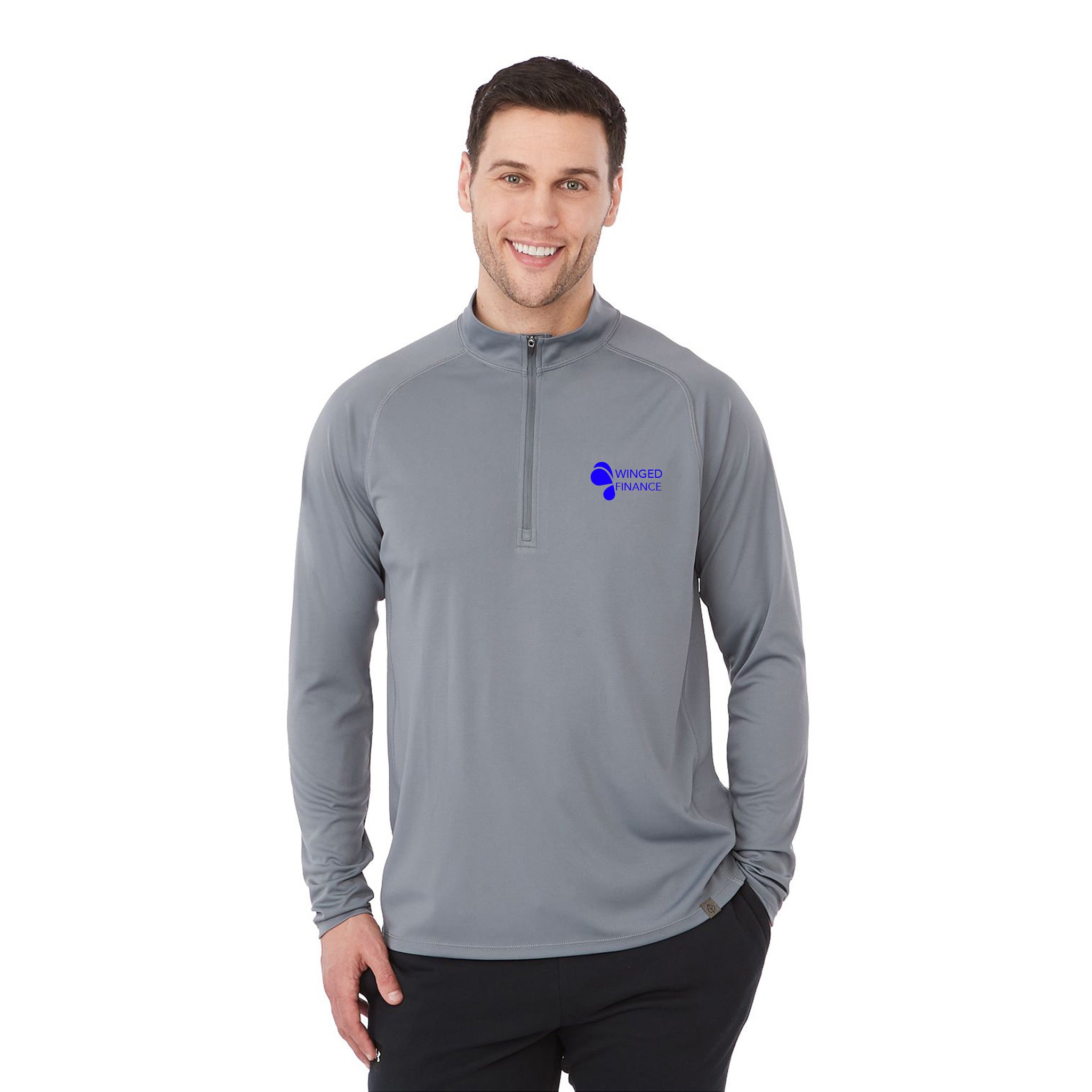 EVANS Eco Knit Quarter Zip - Mens  Imprinted with Logo (Q980722)