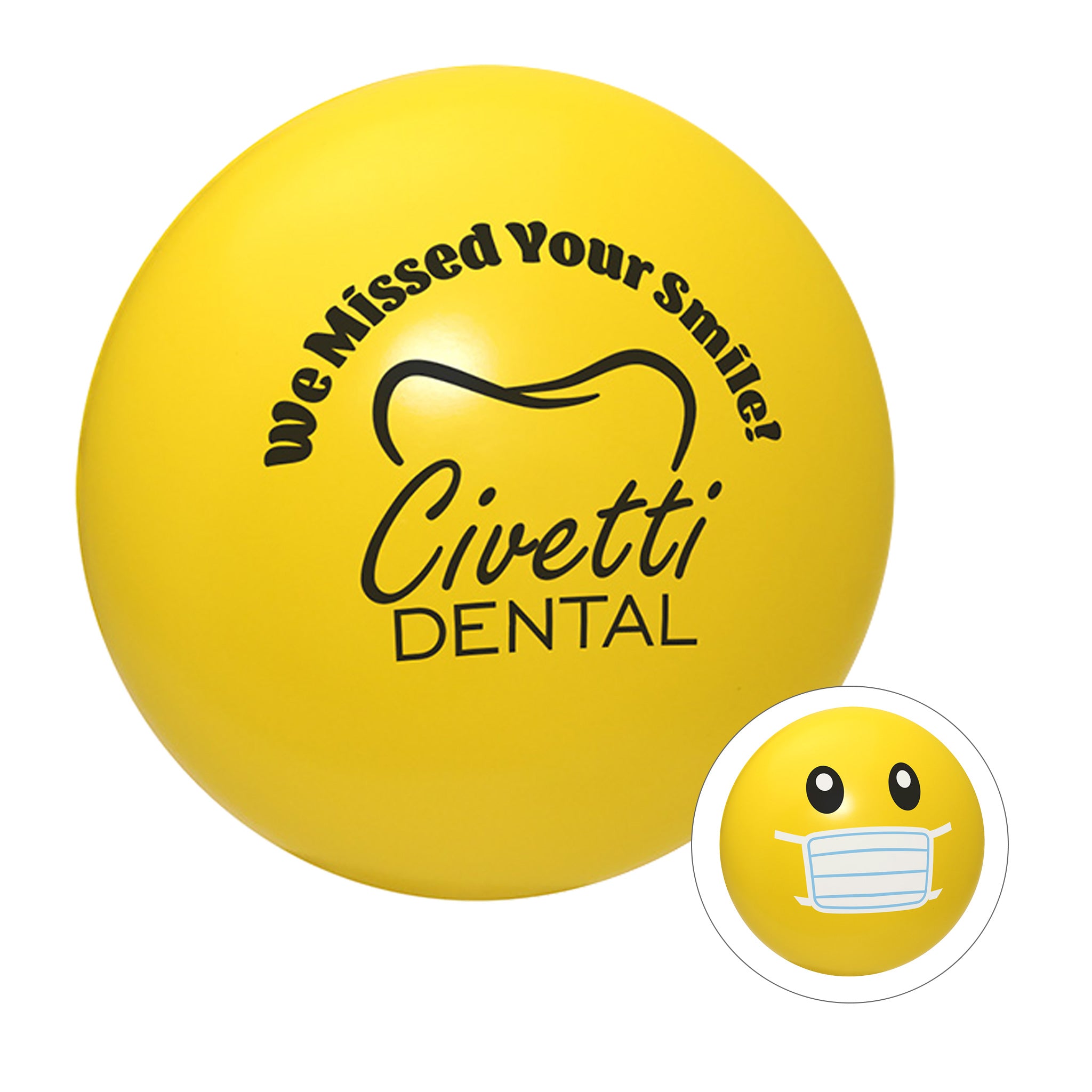 Emoji Face Mask Stress Reliever  Imprinted with Logo (Q982111)