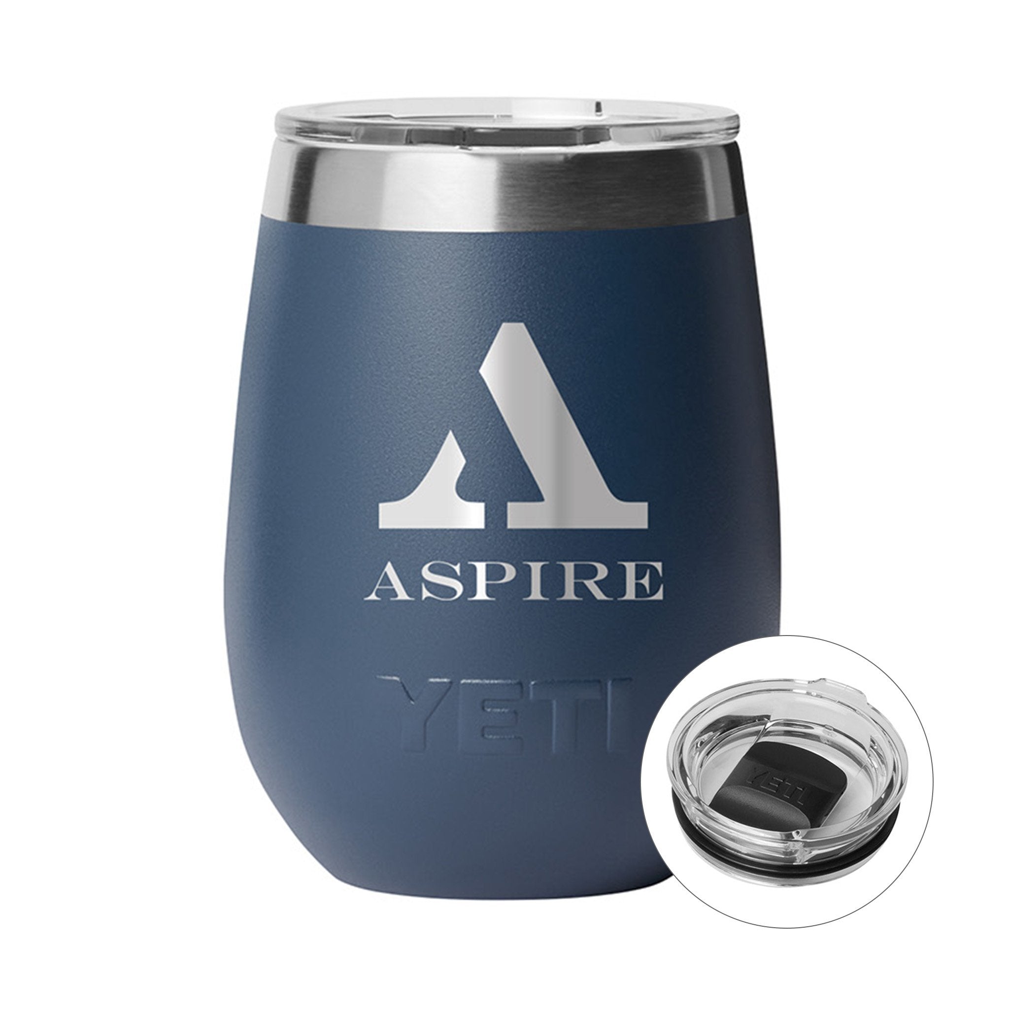 10 Oz. Yeti® Rambler® Wine Tumbler With DuraSip™ Ceramic Lining  Imprinted with Logo (Q983632)