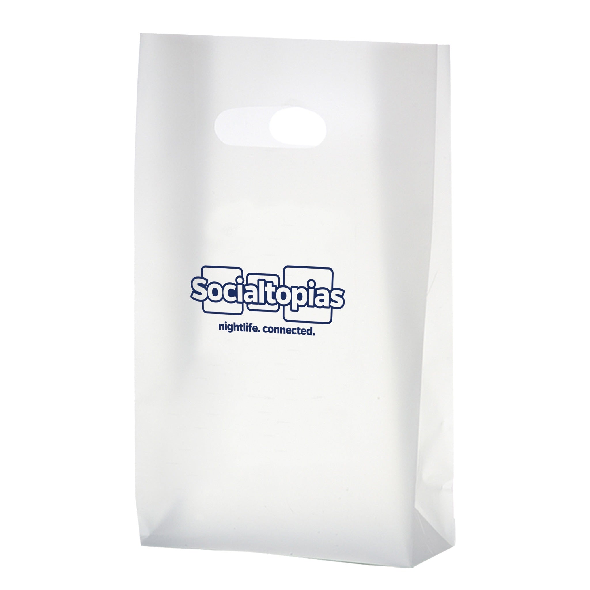 Clear Frosted Die Cut Plastic Bag (Q984532)