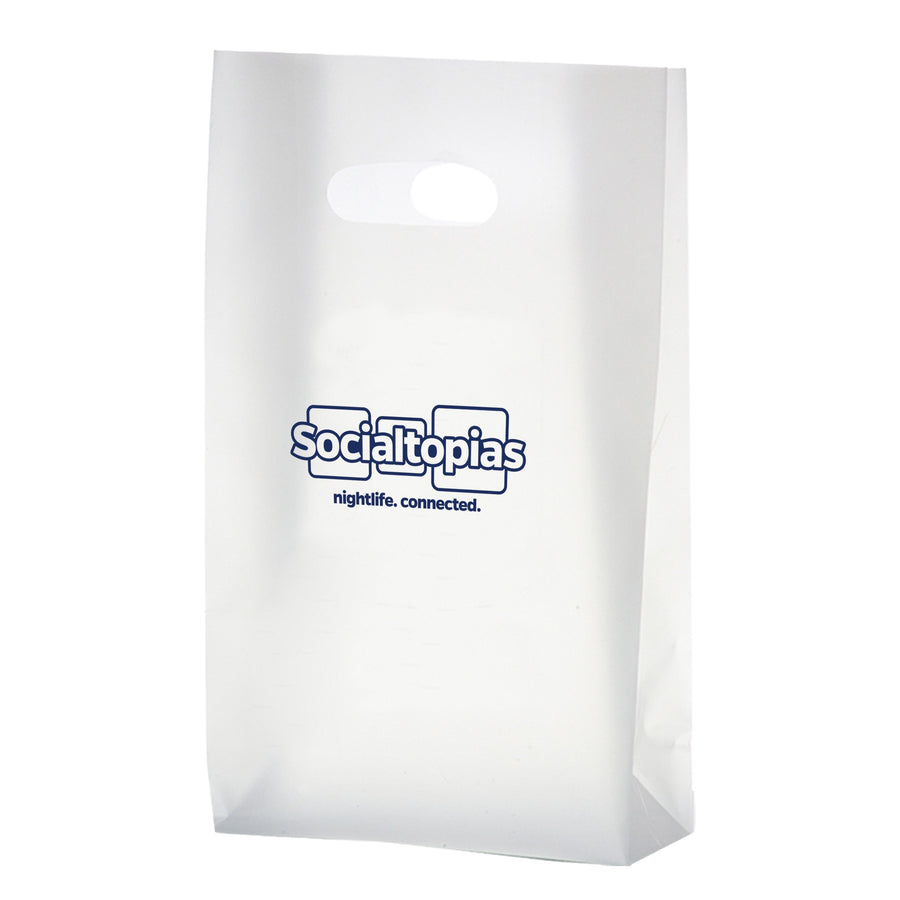 Clear Frosted Die Cut Plastic Bag (Q984532)
