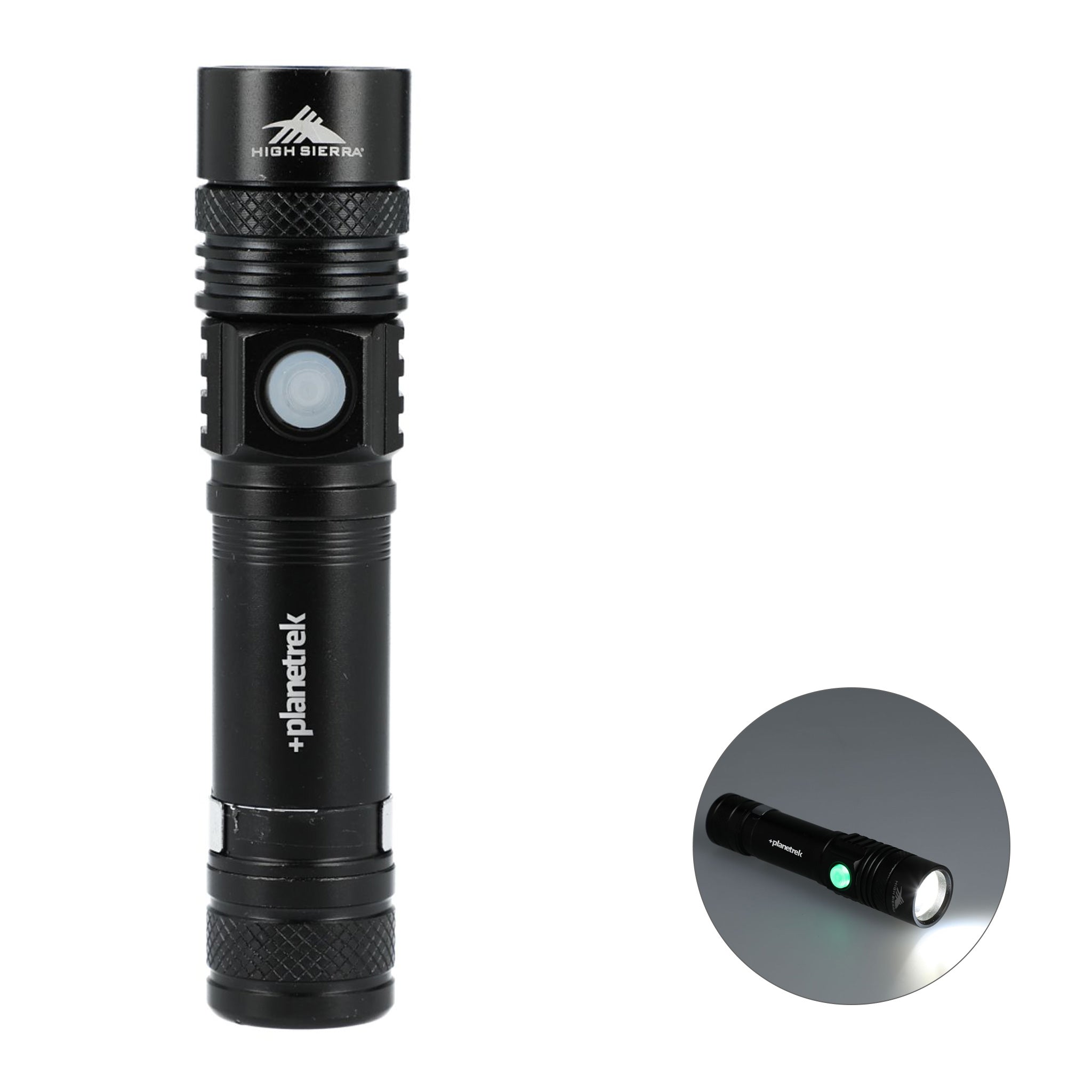 High Sierra Eco 160 Lumen LED Flashlight  Imprinted with Logo (Q984922)