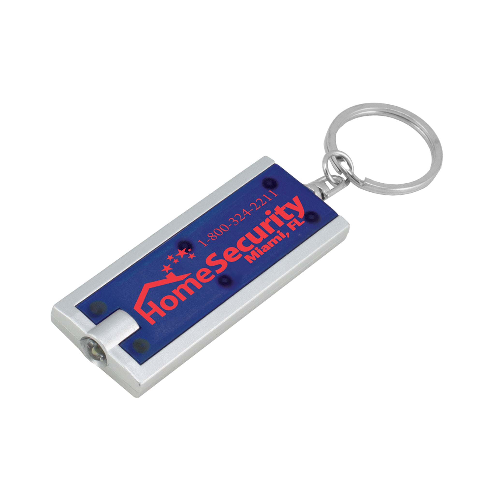 Traditional Slim Keylight with Bright White LED Light  Imprinted with Logo (Q98542)