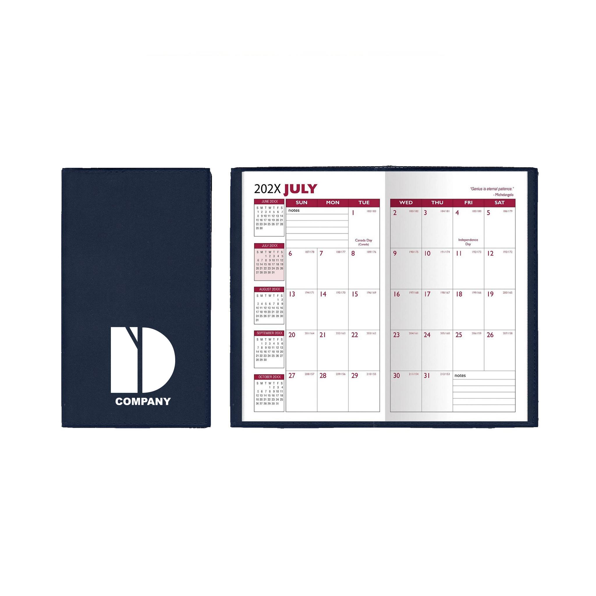 Soft Cover Vinyl Sewn Ireland Academic Planner  Imprinted with Logo (Q988222)