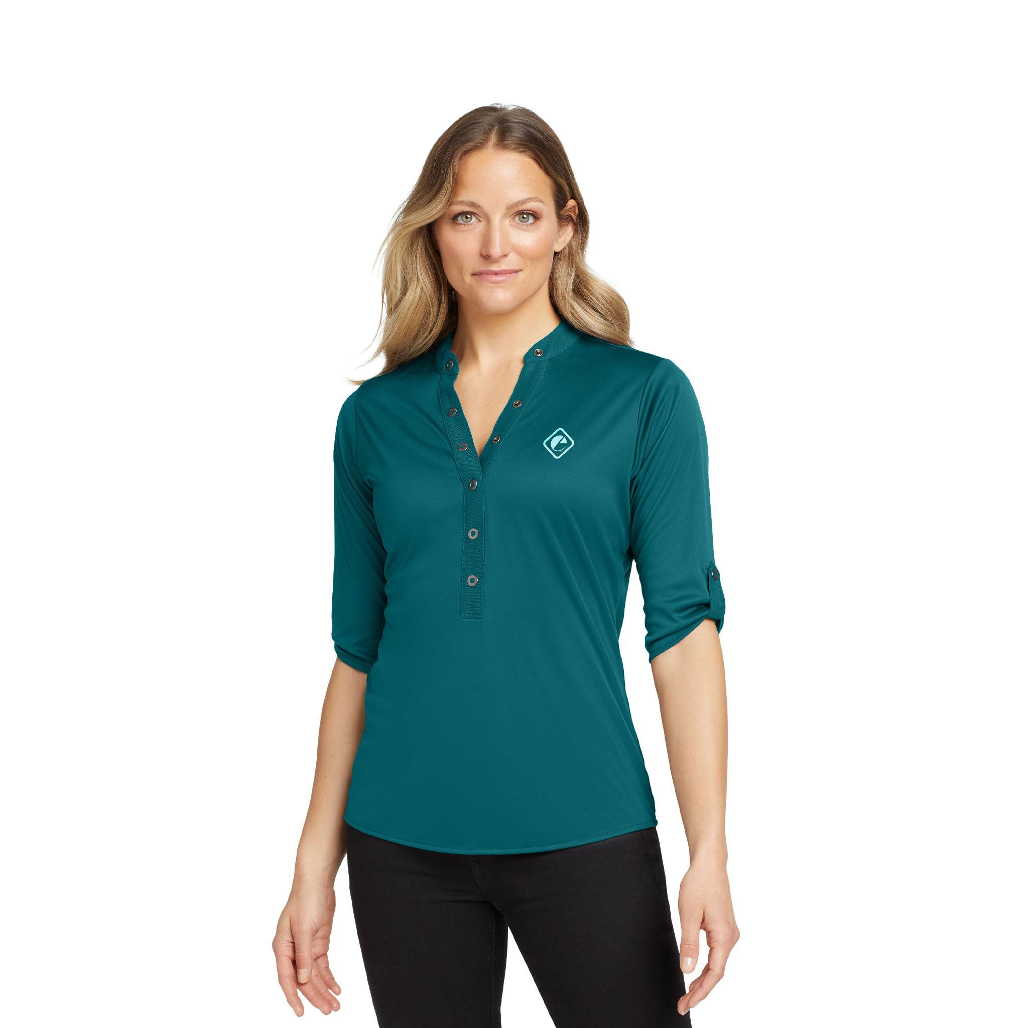 OGIO® Crush Henley Dress Shirt  Imprinted with Logo (Q989722)