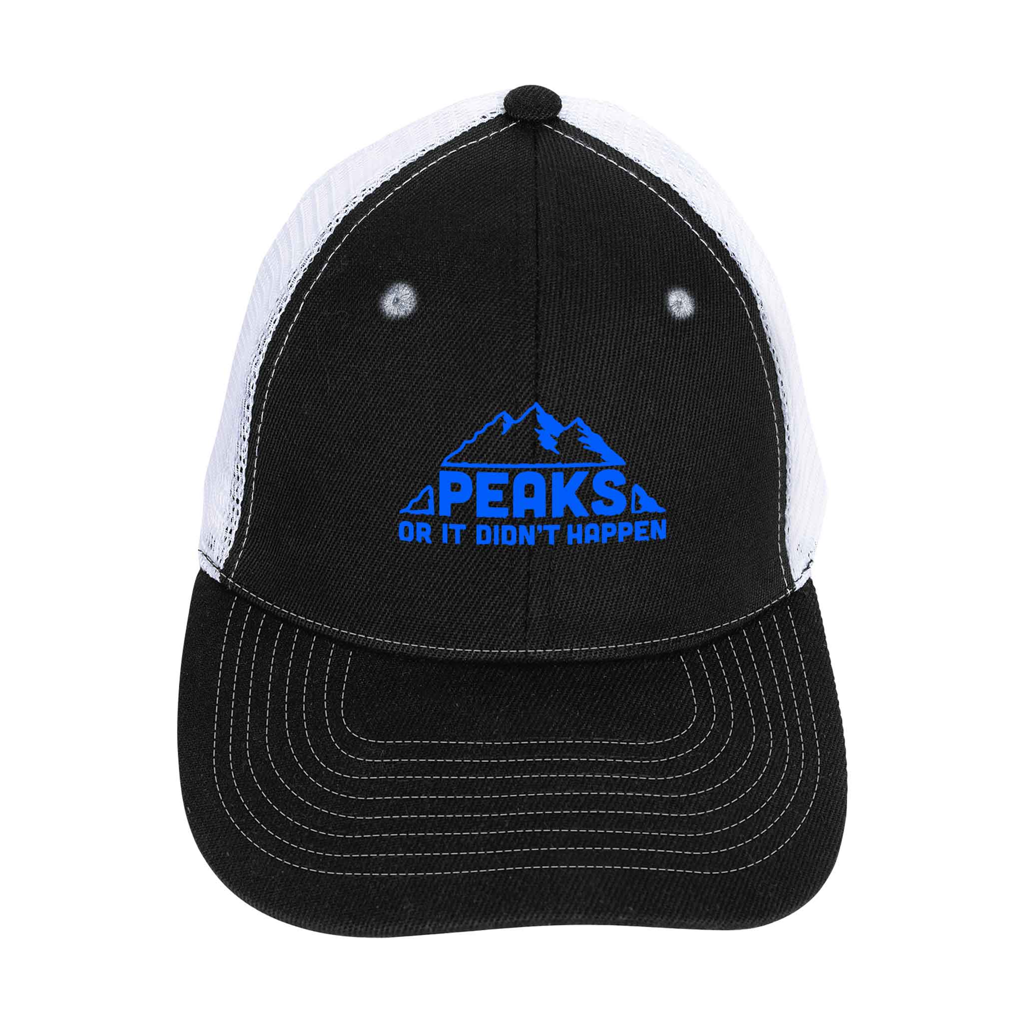 Mid-Profile Accent Mesh Snapback Cap  Imprinted with Logo (Q989822)