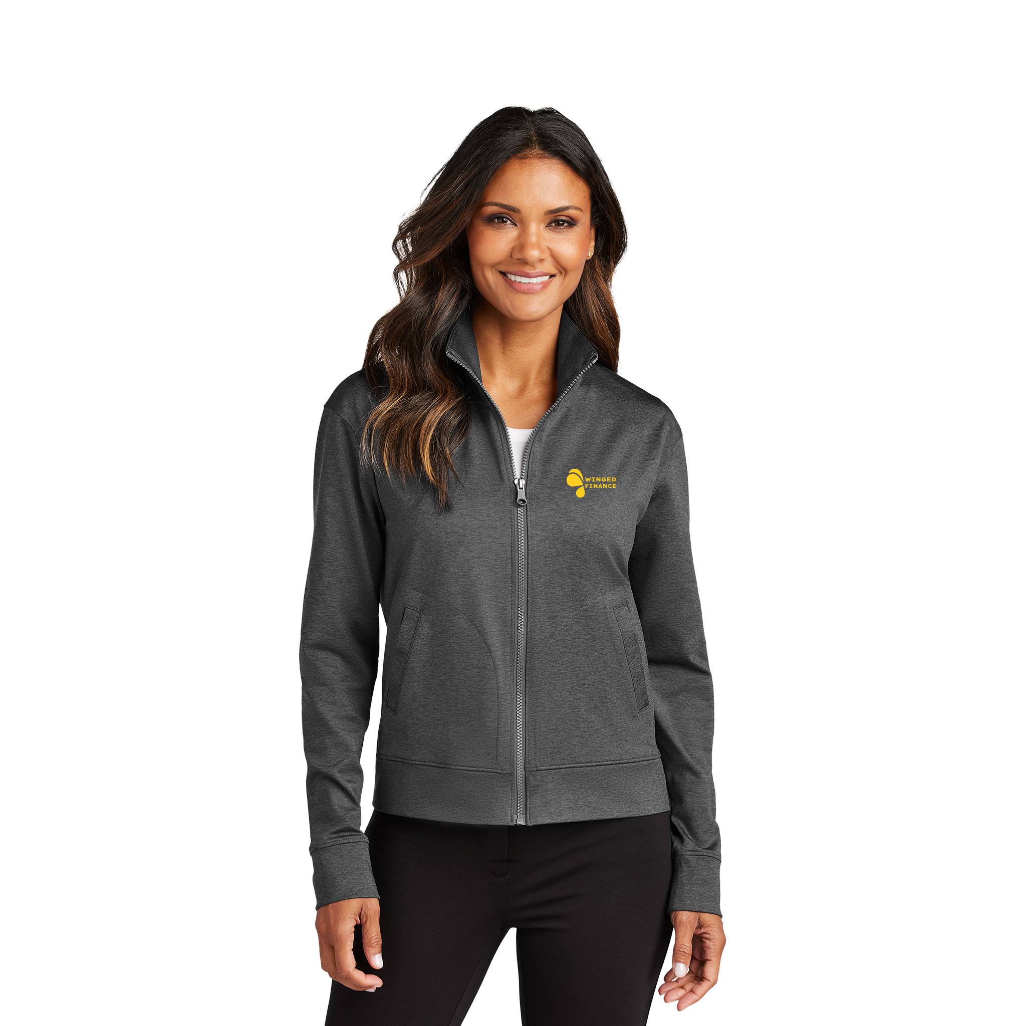 Port Authority® Ladies C-negotiable® Double Knit Full-Zip Jacket  Imprinted with Logo (Q989922)